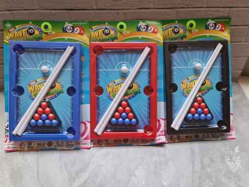 Wave Billiard St 2583 Permainan Papan Meja Billiard Mini Game Keluarga SNI Toys - Pool Table random 