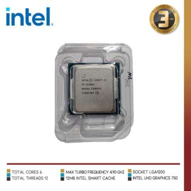INTEL CORE I5 11600K Tray | Processor Intel Gen 11 LGA 1200 6 Core