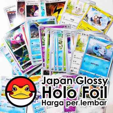 Kartu Pokemon Japan Bulk Random Glossy Holo Foil Original TCG Card