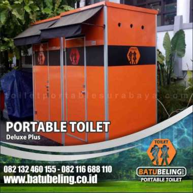 Toilet Portable Deluxe Plus WC Kamar Mandi Duduk Heater Eksterior