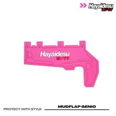 Hayaidesu Mud Flap Penahan Lumpur Genio/BEAT 2020/SCOOPY 2021 -Premium PINK