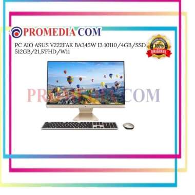 PC AIO ASUS V222FAK BA345W I3 10110/4GB/SSD 512GB/21,5'FHD/W11