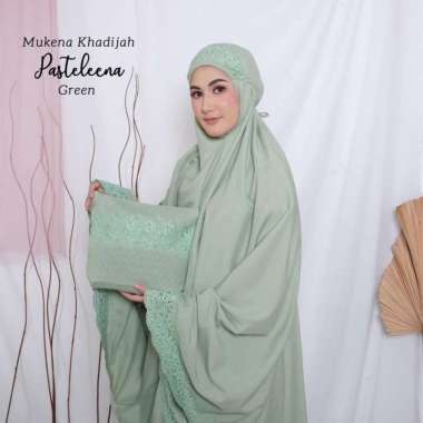 PUSAT GROSIR MUKENA DEWASA KHADIJAH PASTELEENA GREEN