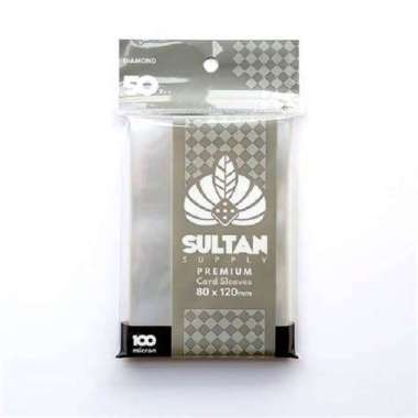 Sultan Supply 100Micron 80mmx120mm Premium Card sleeves (diamond)