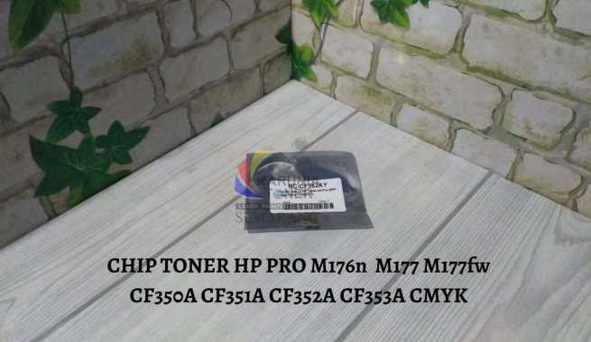 Chip CF352A (130A) HP LJ Pro100 M176 M177 1, 3k Toner Yelllow Kuning