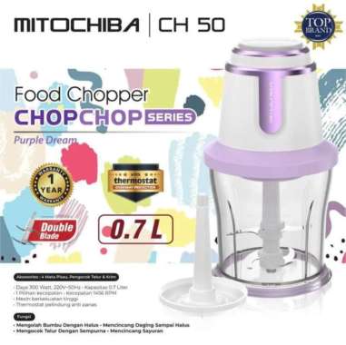 MITOCHIBA FOOD CHOPPER CH-50 PURPLE DREAM / CH50 - 0.7 Liter