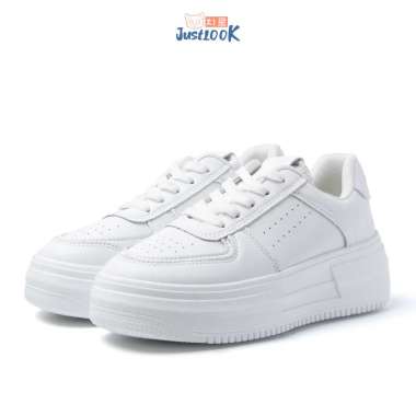 JustLook Michelle Sepatu Sneakers Wanita Sneakers Shoes Import 40 Putih