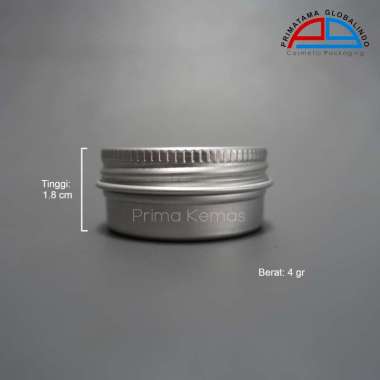 Pot Pomade - pot jar Prima Kemas - Pot Jar Aluminium 15 gr T