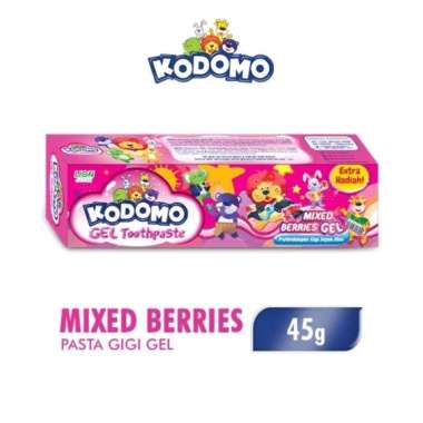 Kodomo Gel Toothpaste 45gr melon/berries/orange pasta gigi anak mixed berries