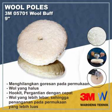Wool Poles 9Inch 3M-PN 05701 Wool Buff 2+2