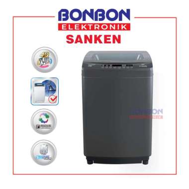 Sanken Mesin Cuci 1 Tabung 10.5KG Inverter QW-S105DDSL / QWS 10.5 KG