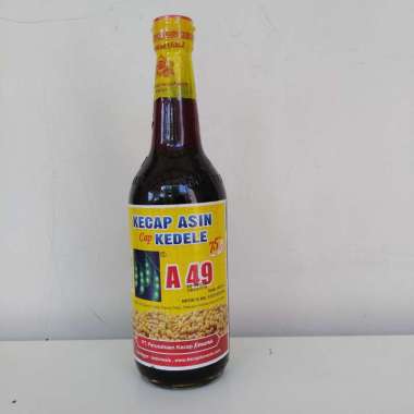 Kecap Asin Cap Kedele A49 Botol Kaca 600 ml