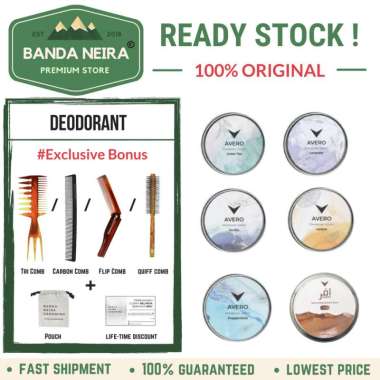 AVERO Natural Deodorant Balm / Deodoran Berbahan Alami PEPPERMINT