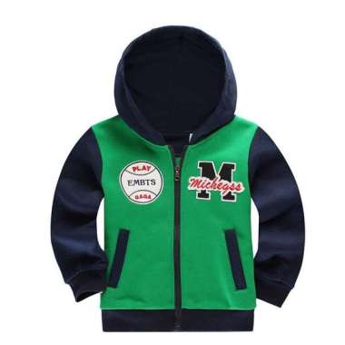 Jaket Varsity Unisex Anak Anak Terbaru Model Tulisan MICHEGSS Usia 1 2 3 4 5 6 7 8 9 10 11 12 13 14