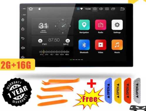 Doubledin Headunit MTech MM-8803VO Android 2GB free kamera mundur black