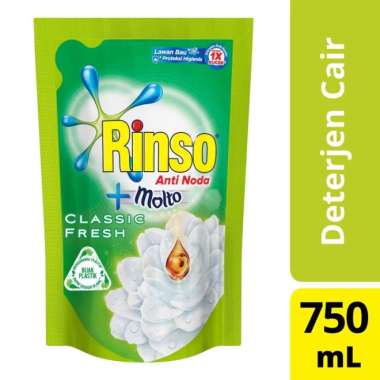 Promo Harga Rinso Liquid Detergent Classic Fresh 750 ml - Blibli