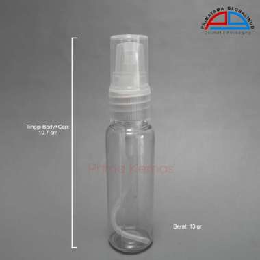 Botol Pump Treatment 27 ml Natural - botol kosmetik - botol skincare Pump Treatment Natural