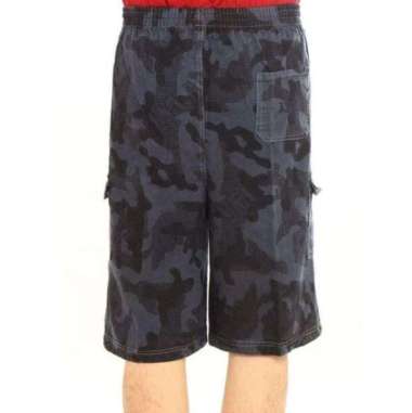 Mr.akrom Celana Pendek Cargo Loreng Army - Black Army