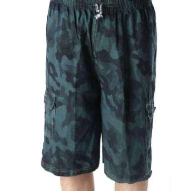 Mr.akrom Celana Pendek Cargo Loreng Army - Hijau Army