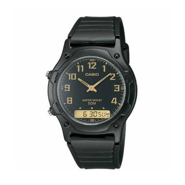 Casio Analog Digital Jam Tangan Pria - Hitam AW-49H-1B Hitam