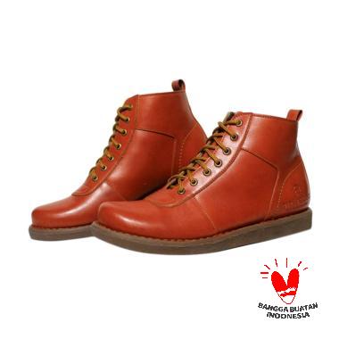 Handmade Dr Becco Jaguar Boot Sepatu Pria - Tan