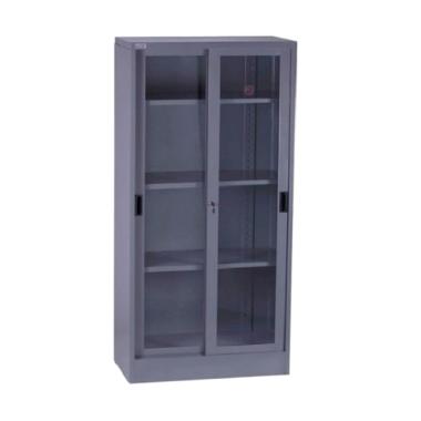 VIP V 602 Lemari Arsip Besi Tinggi Pintu Sliding Kaca Filing Cabinet