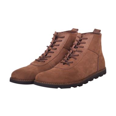 Azcost Nevara Sepatu Boots Pria - Brown