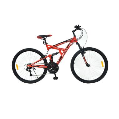 DISKON WIMCYCLE Air Flex X2 Sepeda MTB - Merah [26 Inch]