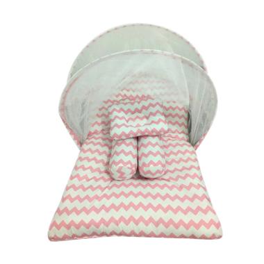 Babybess Retro Pink Kasur Lipat Kelambu