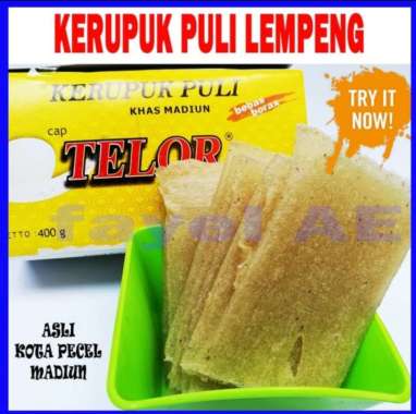 Kerupuk Nasi (400gram) Kerupuk Puli Kerupuk Lempeng Kerupuk Gendhar Cap Telor Walet Khas Madiun