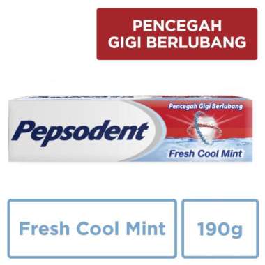 Promo Harga Pepsodent Pasta Gigi Pencegah Gigi Berlubang Fresh Cool Mint 190 gr - Blibli