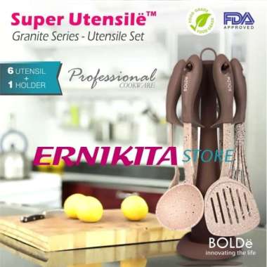 BOLDe SUPER UTENSILE SET 7 PCS - Spatula Set Alat Masak Anti Gores