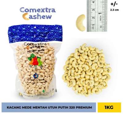 Kacang Mede Mentah Utuh Putih 320 Premium 1 Kg - Cashew Mete Mente