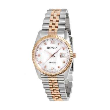 Bonia Elegance Diamond BNB1653-10552 Sapphire Original Jam Tangan Pria
