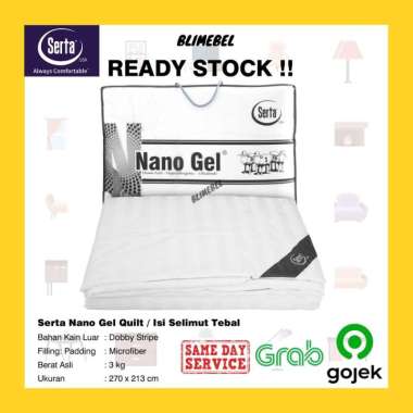 Serta Nano Gel Quilt / Isi Selimut Serta Tebal Import