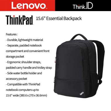 Tas Laptop 15.6 Lenovo Simple Backpack 