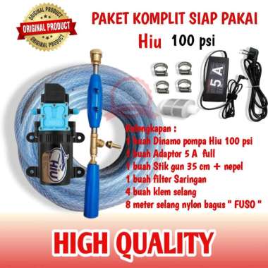 Alat Cuci Motor Mobil Doorsmeer Mini Pompa Air tekanan tinggi Pompa Steam 12V Hiu Originall