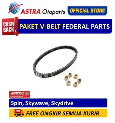 PAKET V-BELT Federal Parts untuk Spin, Skywave, Skydrive ( FP-276PA-SPI-2700)