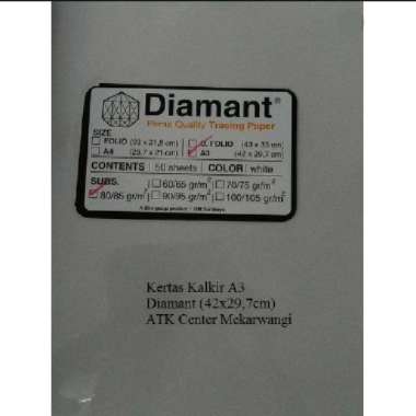 Kertas Kalkir A3 (29,7 x 42 cm ) 80/85 gr-m2 / Tracing Paper Uk A3/ Kertas Kalkir A3 Per 10 Lembar