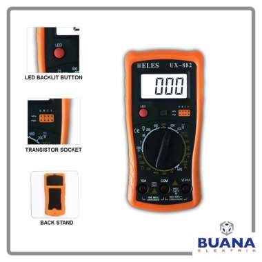 Heles Multitester Digital - Digital Multimeter - Alat Merger - UX 882