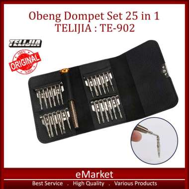 Obeng Dompet Set 25 in 1 - Lengkap Buka HP - Servis Elektronik
