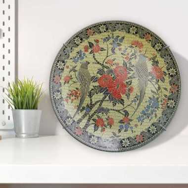 Briliant Batik Sekar Paksi Piring Hias 16 Inci Kawat