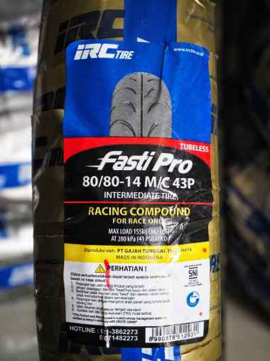 Ban Motor IRC FASTI PRO 80/80 ring 14 Tubeless