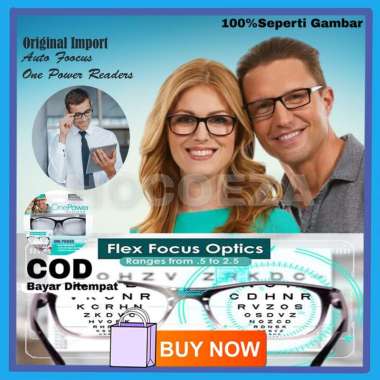 Kacamata Baca Plus Auto Focus Adjusment Ajaib One Power Readers Untuk Pria Dan Wanita Original 100% 