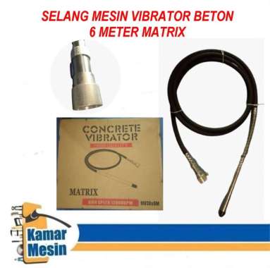 Selang Vibrator Beton 6m Selang Pemadat Beton Mesin Vibrator 6m x 38mm