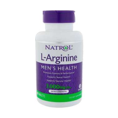 Natrol L-Arginine Suplemen [90 Tablets/ 3000 mg]