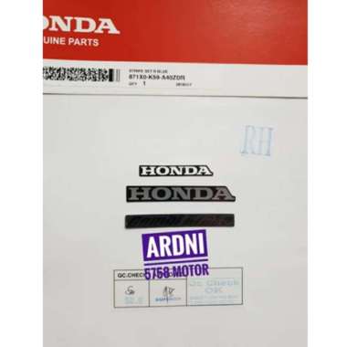 Sticker Stiker Mark Tulisan Honda Combi Brake Matte Blue