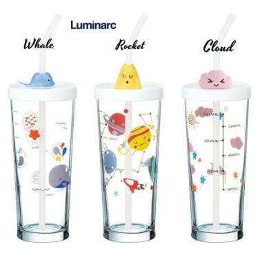 Luminarc Tumbler Tempered Glass - Cloud Pink