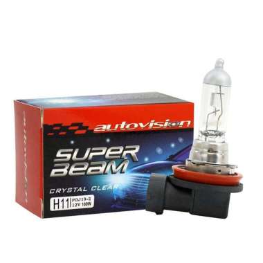 Bohlam Halogen Mobil Autovision Super Beam H11 100W White