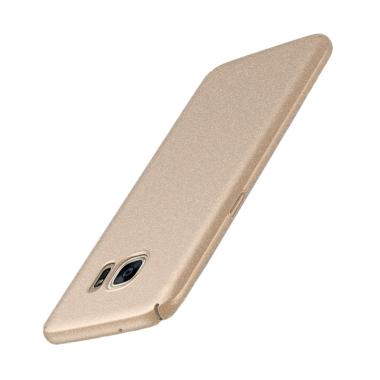 WEIKA Sand Scrub Ultra Thin Hardcas ... laxy A8 or A8 Plus - Gold